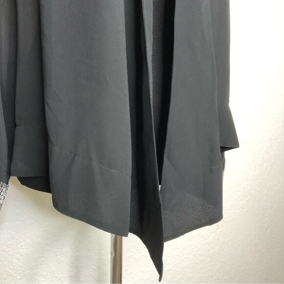 Soft Surroundings black sheer open front sequin sleeve cuff size Medium NWOT - Picture 3 of 14